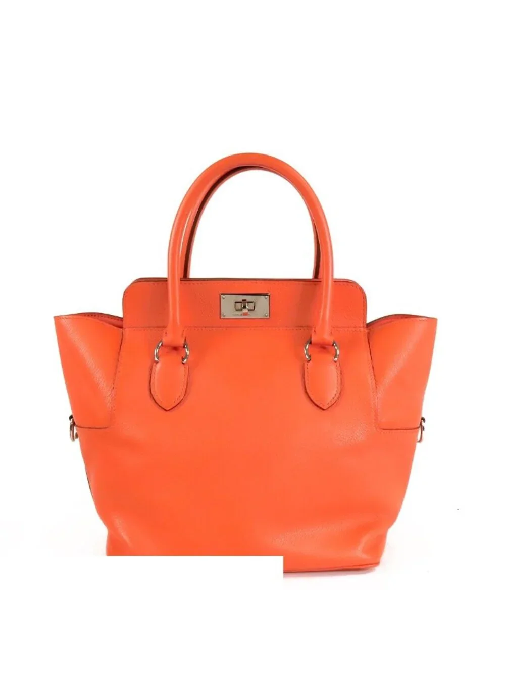 Hermes Toolbox 20 Flamingo Silver Evercolor 2-Way Shoulder Bag